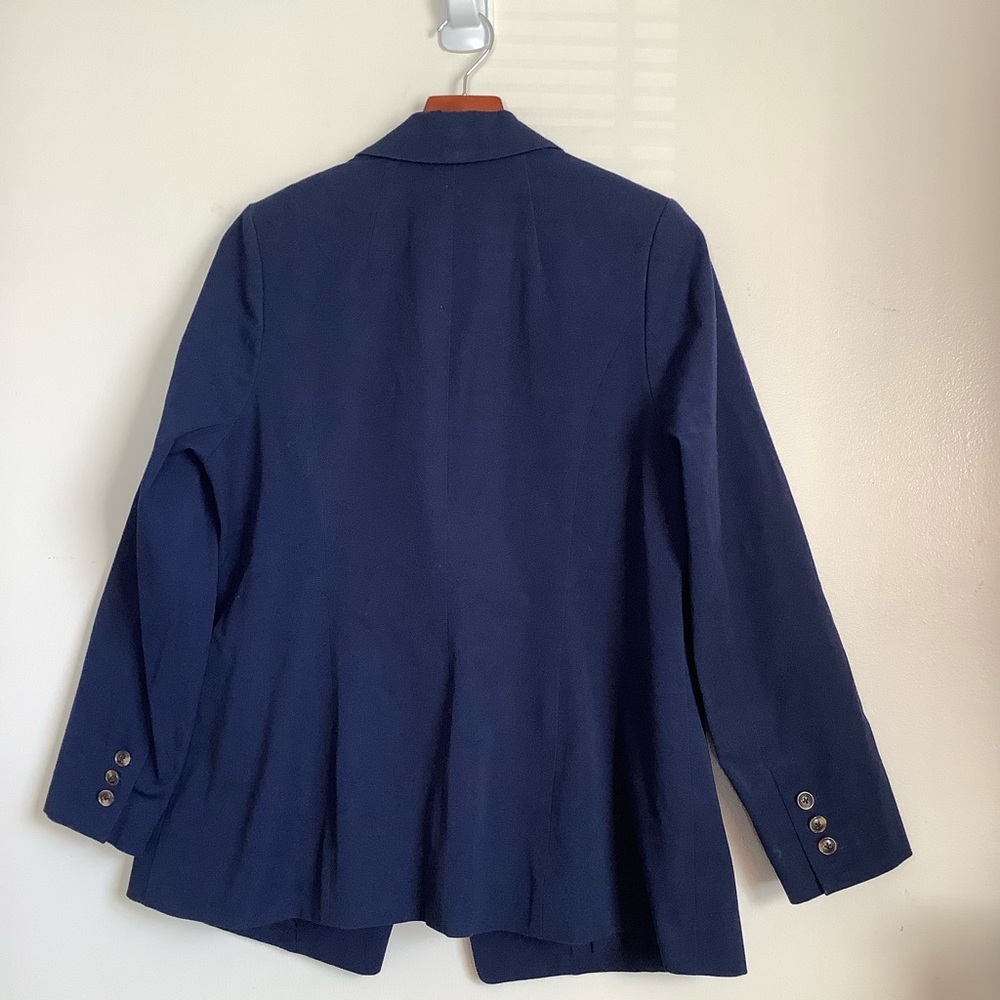 Eloquii Premiere Blue One Button Career Blazer Jacket Size 14 - Picture 10 of 15